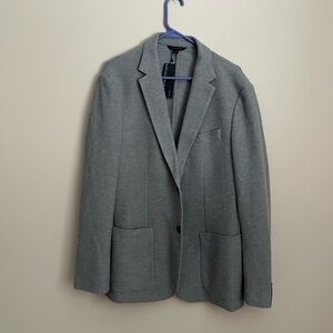 Banana Republic Slim Pique Blazer in Grey Size 44R